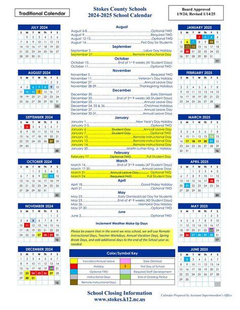 Stokes County Schools Calendar