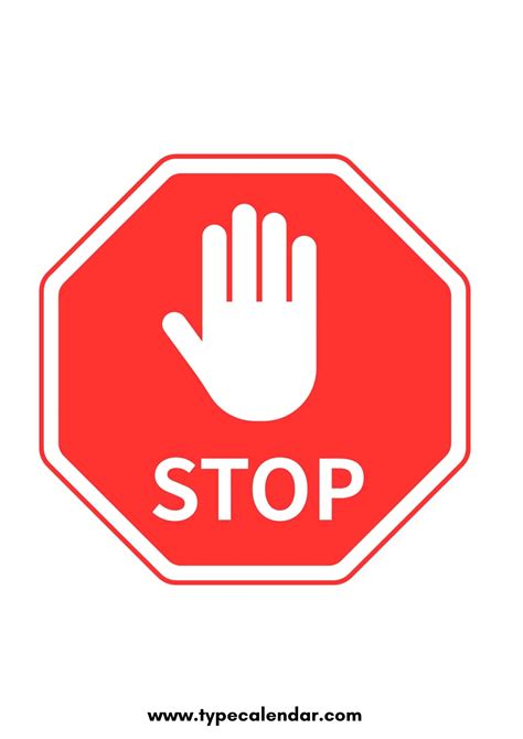 Stop Sign Image Free Printable