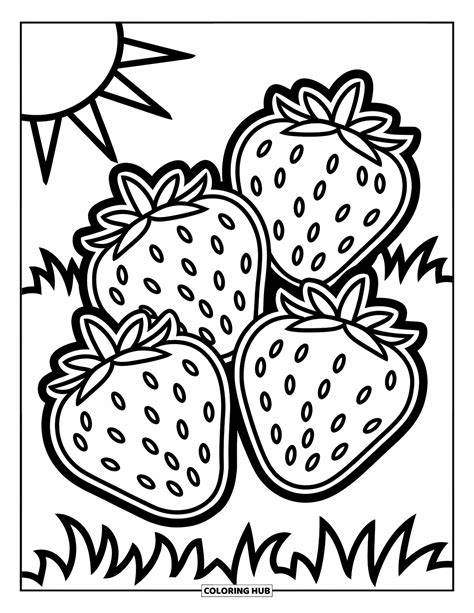 Strawberry Coloring Pages Printable