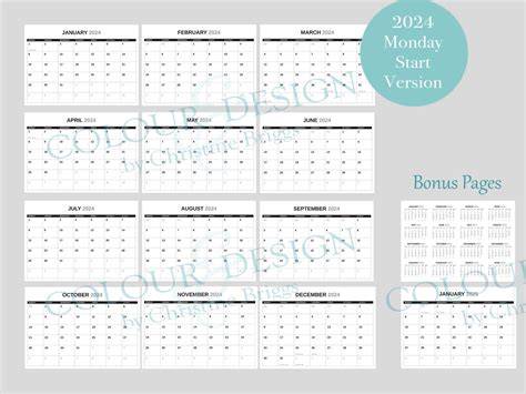 13 month calendar