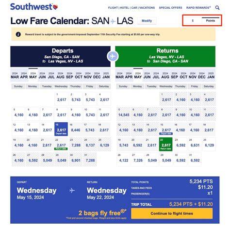 frontier low fare calendar