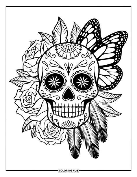 Sugar Skull Coloring Pages