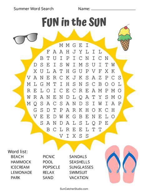 Summer Puzzles Printable