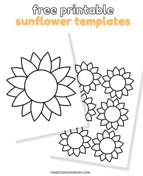 Sunflower Template Free Printable