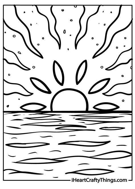 Sunset Coloring Sheet