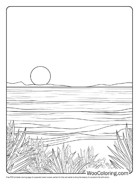 Sunset Pictures To Color