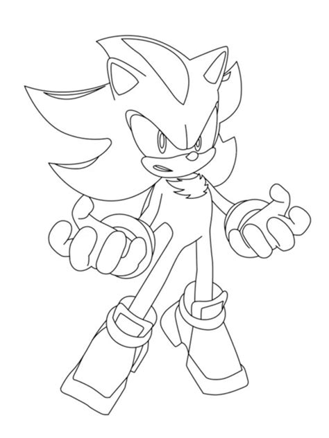 Super Shadow Coloring Pages