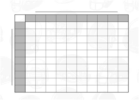 Superbowl Squares Printable