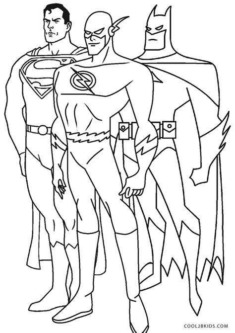 Superhero Free Printable Coloring Pages