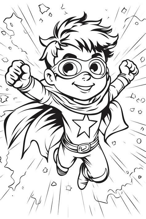 Superheroes Colouring Pages Printable
