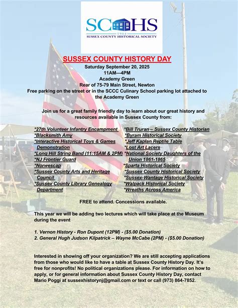 Sussex County Calendar Of Events