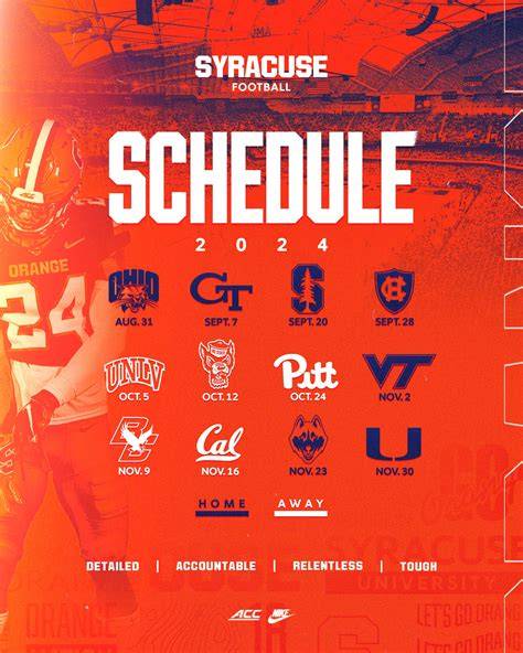 Syracuse Lacrosse Schedule 2025 Printable
