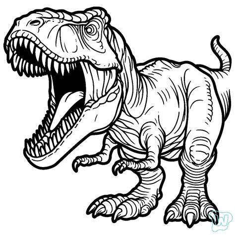 T Rex Dinosaur Pictures To Color