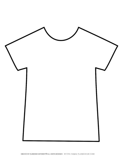 T Shirt Outline Printable
