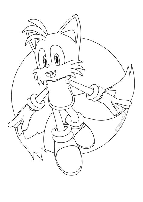 Tails Coloring Pages Printable
