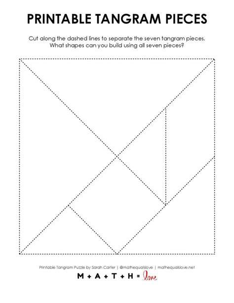 Tangram Template Printable