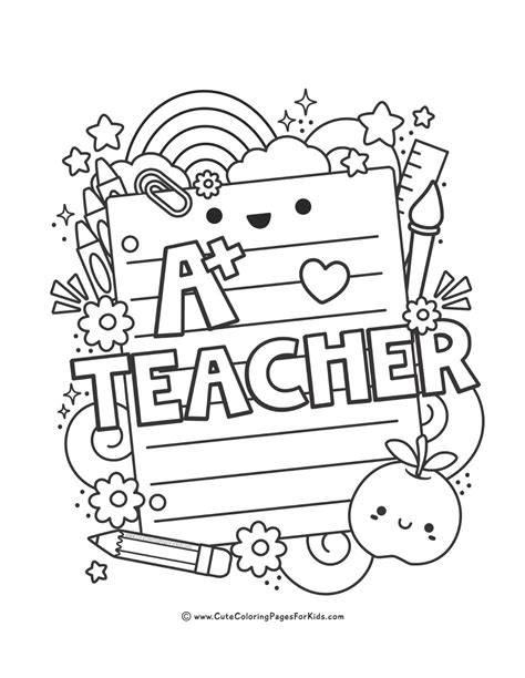 Teacher Coloring Sheet