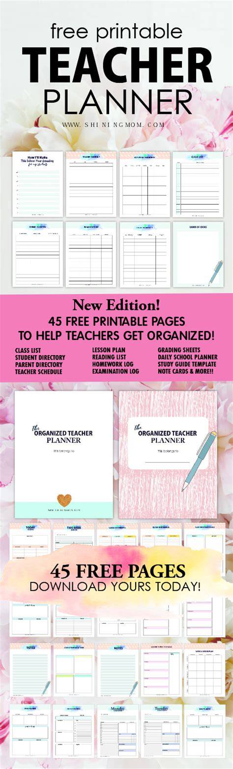 Teacher Printable Planner