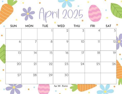 april 2025 calendar