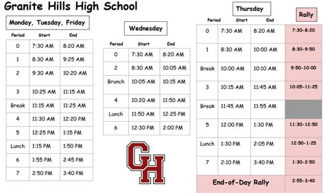 granada hills charter high school calendar