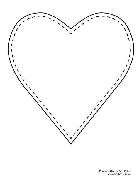 Template Heart Shape Printable