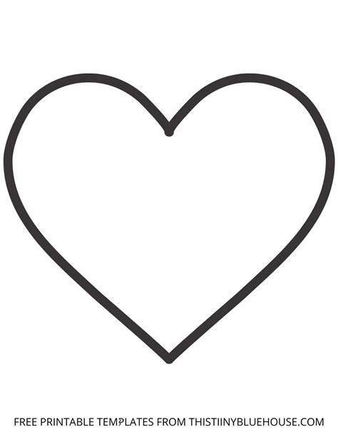 Template Of A Heart Shape Printable
