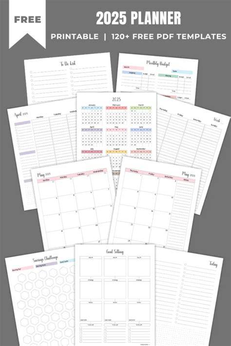 printable calendar pages 2025