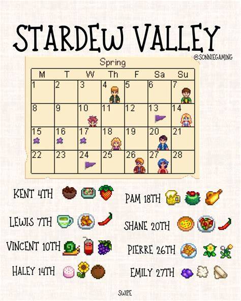 stardew valley winter calendar