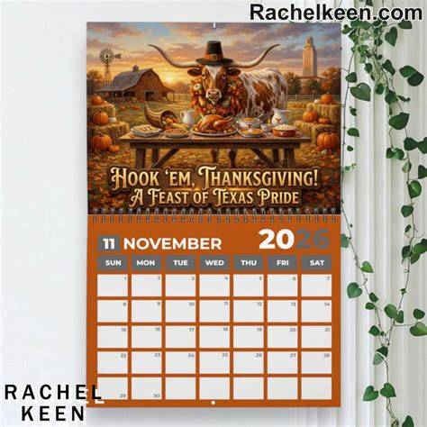 Texas House Calendar