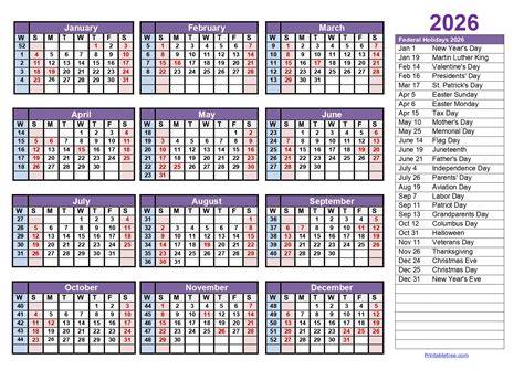 calendar with week numbers
