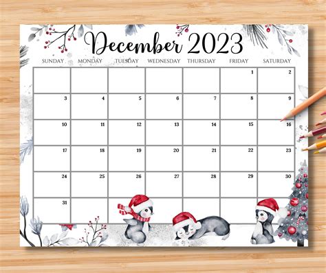 december 2023 calendar