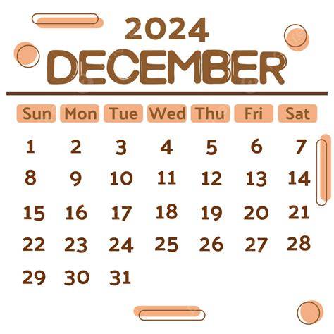 december 2024 calendar