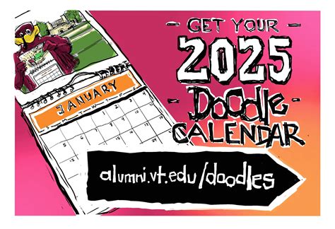 doodle calendar 2025