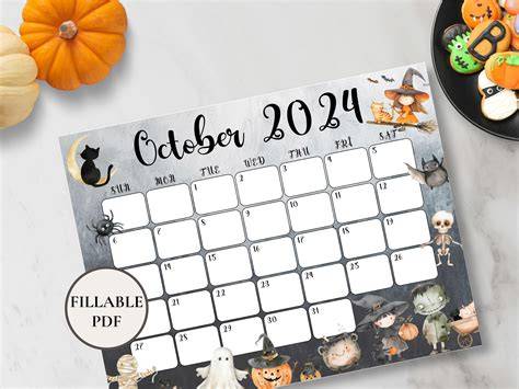 halloween calendar 2024