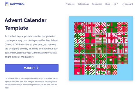 online advent calendar