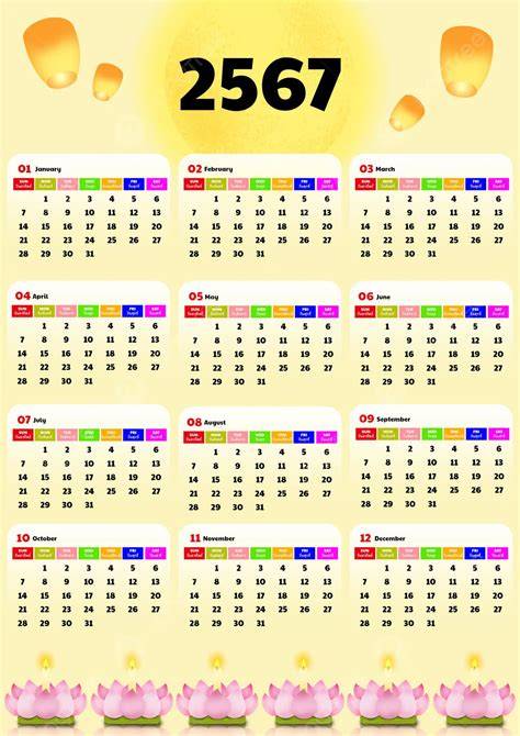 Thai Year Calendar