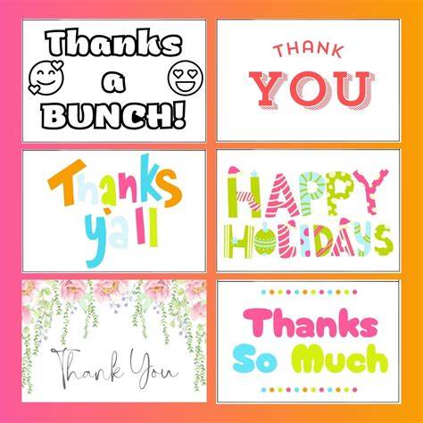 Thank You Printable Free