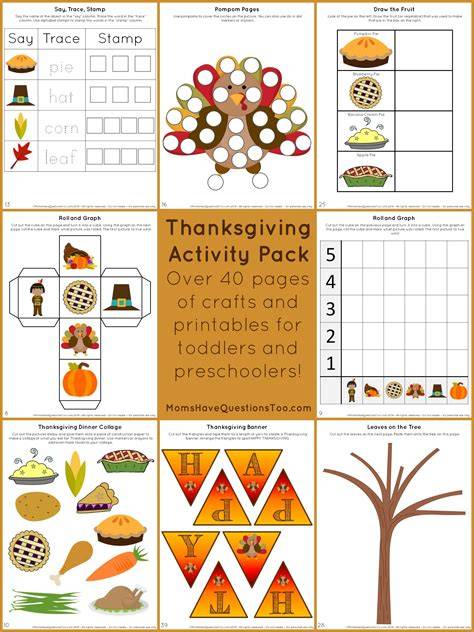Thanksgiving Activities Printable