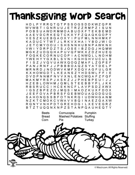 Thanksgiving Activity Pages