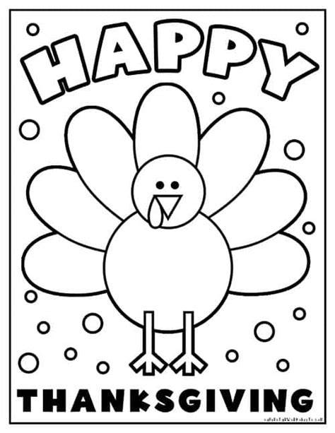 Thanksgiving Coloring For Preschool