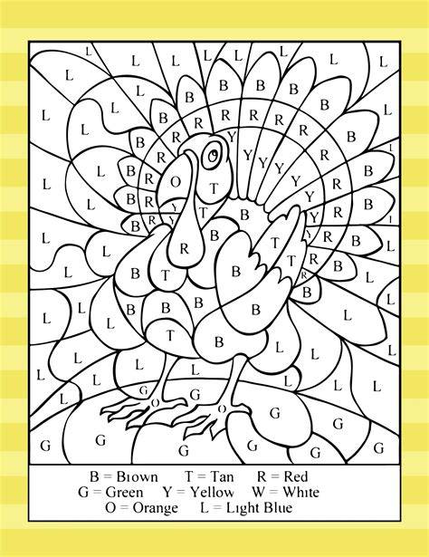 Thanksgiving Coloring Pages With Numbers