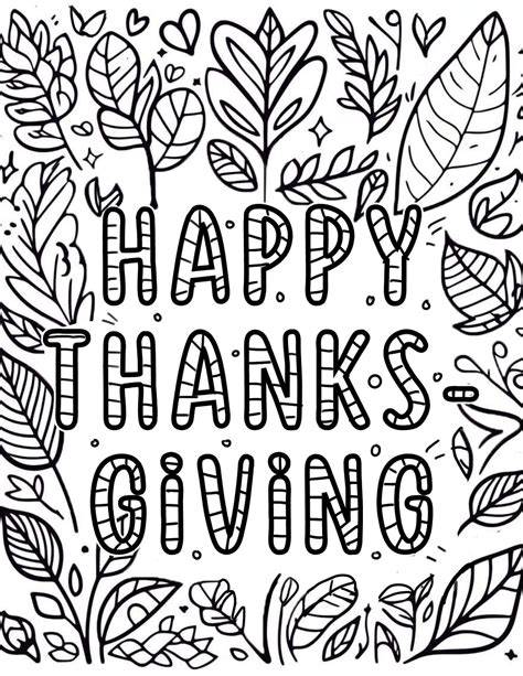 Thanksgiving Coloring Sheets