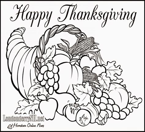 Thanksgiving Day Printable Coloring Pages