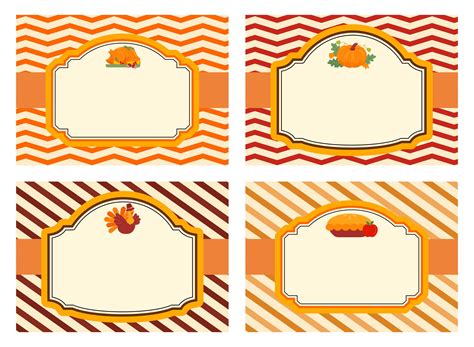Thanksgiving Labels Free Printable