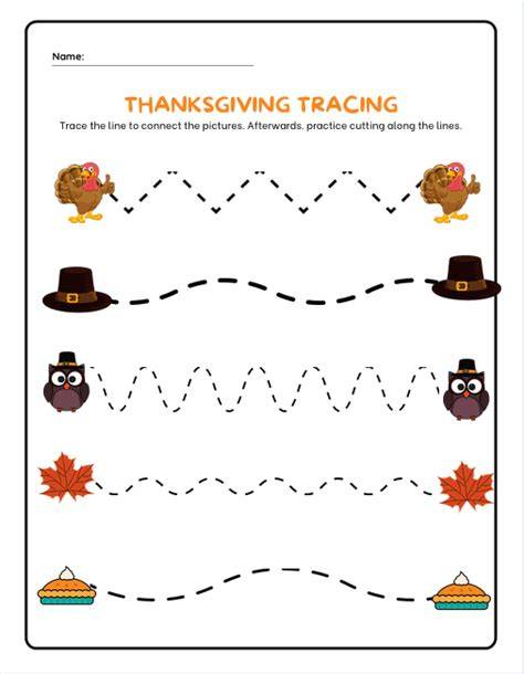 Thanksgiving Tracing Printables