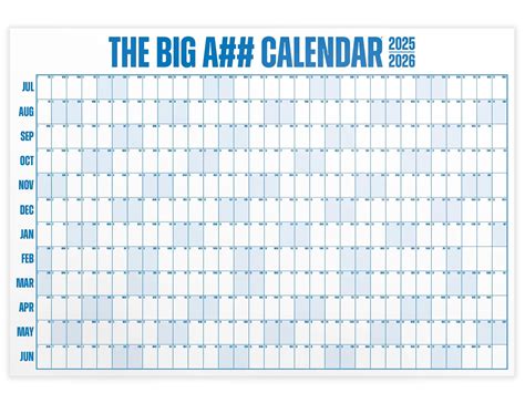 The Big A Calendar