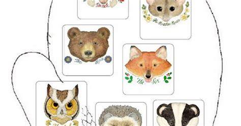 The Mitten Characters Free Printables