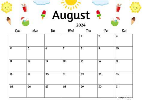 calendar august 2024