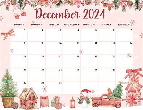 december 2024 calendar printable