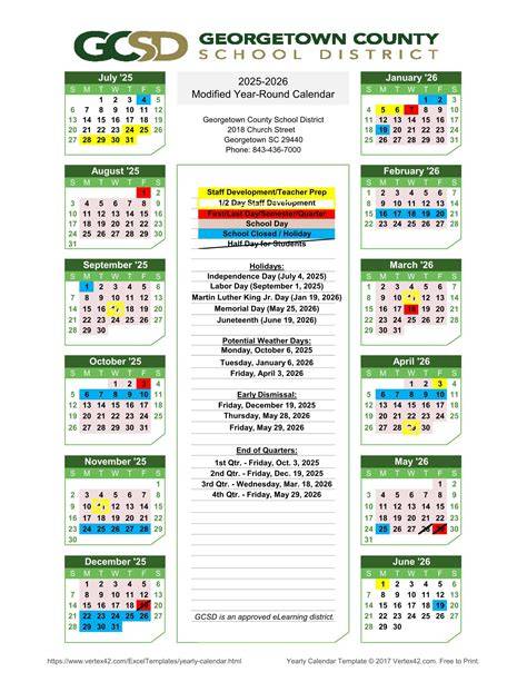 georgetown academic calendar
